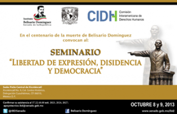  Seminario “Libertad de expresión, disidencia y democracia”.