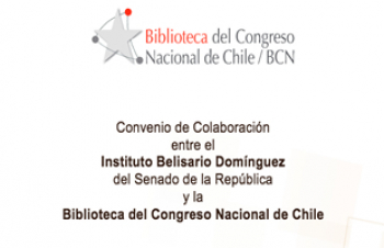 Se suscribió un convenio marco de colaboración entre el Senado de la República, a través del Instituto Belisario Domínguez, y la Biblioteca del Congreso Nacional de Chile.