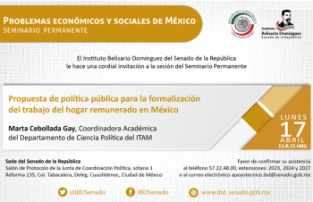 Propuesta de política pública para la formalización del trabajo del hogar remunerado en México