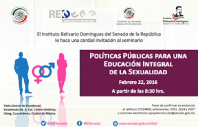 Seminario “Políticas públicas para una educación integral de la sexualidad”.