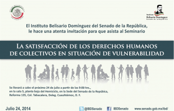  Seminario “La satisfacción de los derechos humanos de colectivos en situación de vulnerabilidad”.