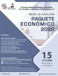Mesa de Análisis del Paquete Económico 2020