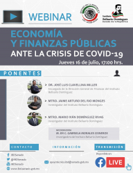 WEBINAR Economía y Finanzas Públicas ante la Crisis de COVID-19