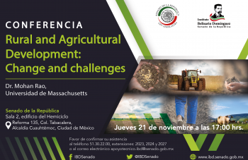 Conferencia “Rural and Agricultural Development: Change and Challenges”