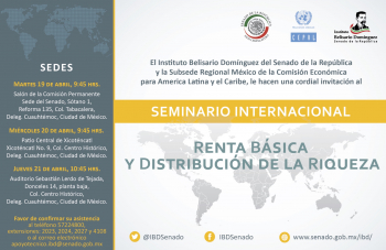 Seminario Internacional renta básica y distribución de la riqueza.